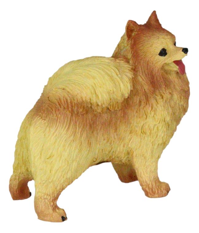Ebros Gift Lifelike Adorable Pet Pal Well Groomed Pomeranian Puppy Dog Miniature Figurine