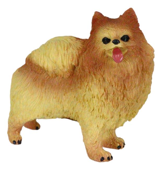 Ebros Gift Lifelike Adorable Pet Pal Well Groomed Pomeranian Puppy Dog Miniature Figurine