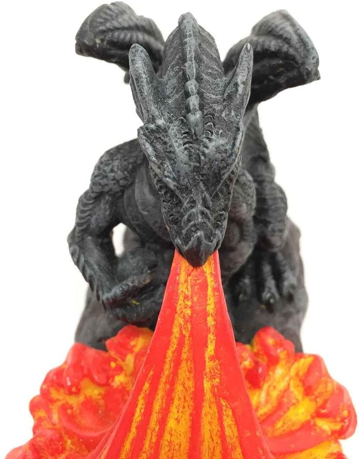 Ebros Gift Line Of Fire Flame Breath Of Azure Dragon Incense Burner T-Lite Holder Sculpture