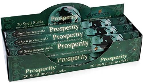 ebros gift Lisa Parker Prosperity Spell Fragranced Incense 20 Sticks Pack-Pack of 6