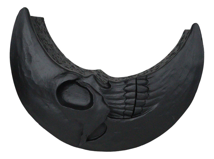 Ebros Gift Macabre Witchcraft Gothic Black Skeletal Crescent Moon Skull Decorative Box