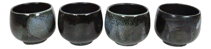 Ebros Gift Made In Japan Ceramic Midnight White Cherry Blossoms Sake Flask With 4 Cups Set