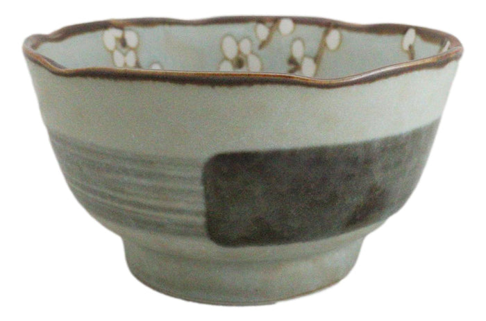 Ebros Gift Made In Japan Ceramic Soushun Sakura Cherry Blossoms Small Rice Soup Bowls 10oz