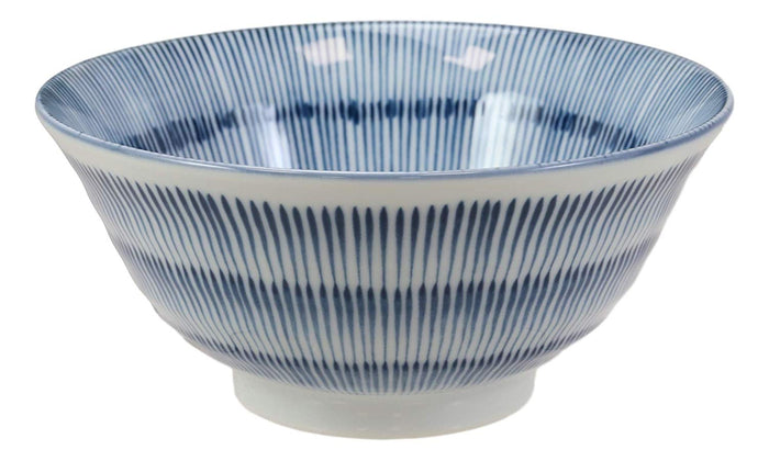 Ebros Gift Made In Japan Seamless Stripes Soup Rice Pasta Salad Cereal Bowls 6"D 16oz Set 6