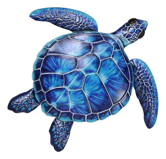 ebros gift Marine Ocean Harmony Series Blue Bermuda Elegant Sea Turtle Metal Wall Decor