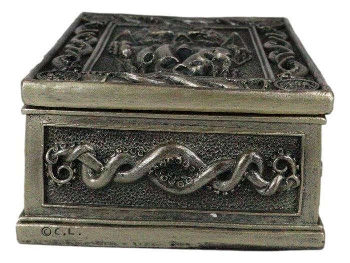 Ebros Gift Marine Octopus Kraken Cthulhu Ancient Sacred Symbols Decorative Jewelry Box