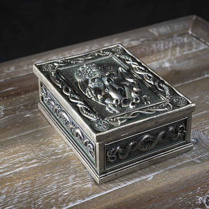 ebros gift Marine Octopus Kraken Cthulhu Ancient Sacred Symbols Decorative Jewelry Box