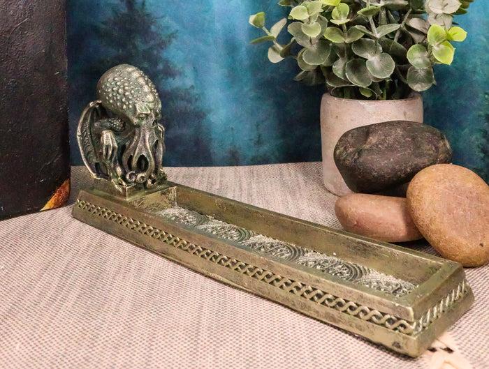 ebros gift Marine Terror Call of Cthulhu Skull Sea Monster Incense Burner Holder Figurine