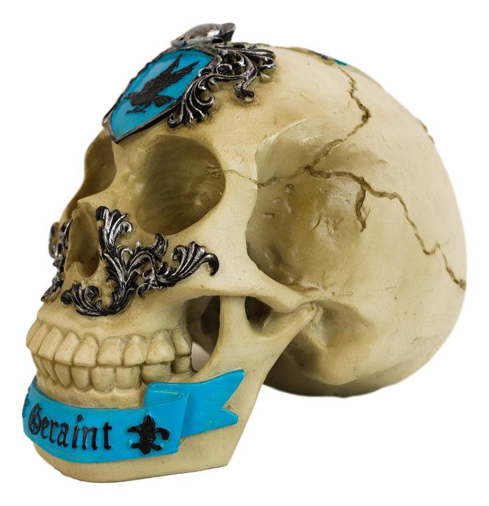 Ebros Gift Matter Britain King Arthur Roundtable Knights Sir Geraint Red Devil Skull Statue