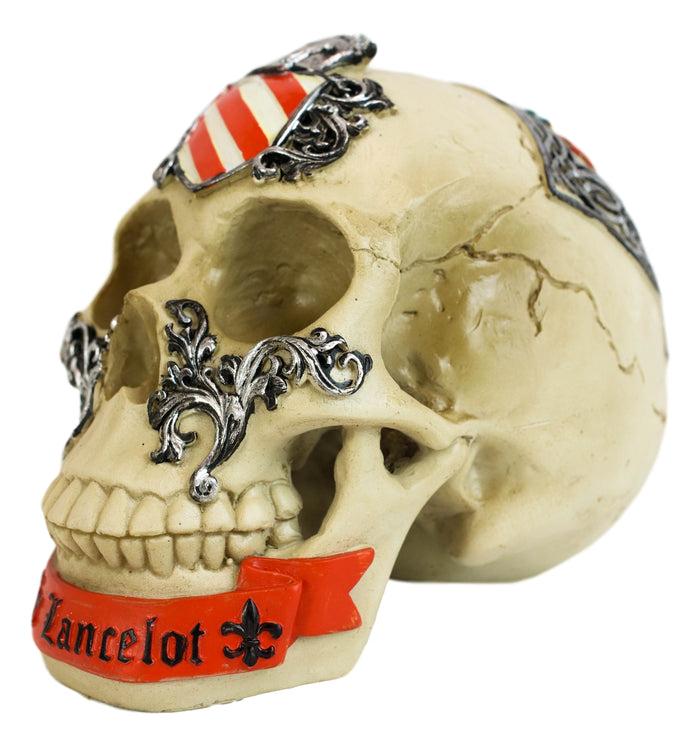 Ebros Gift Matter Britain King Arthur Roundtable Knights Sir Lancelot Dragon Skull Statue