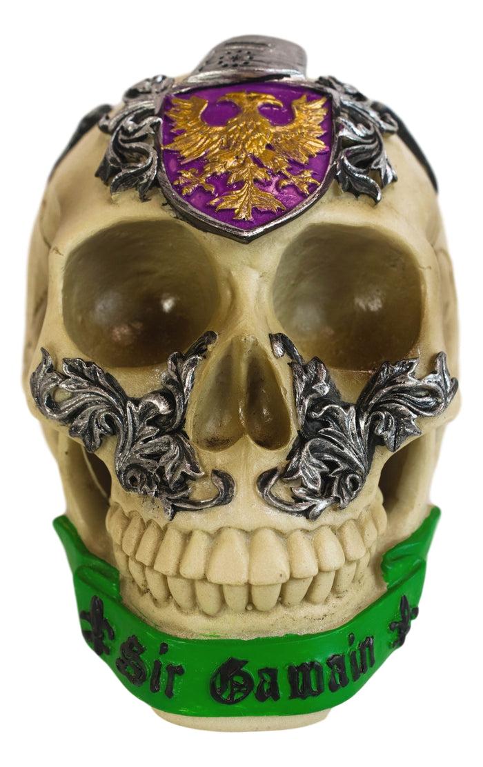 Ebros Gift Matter Britain King Arthur Roundtable Knights Sir Gawain Greenman Skull Statue