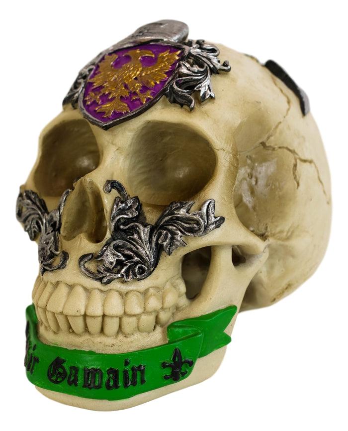 Ebros Gift Matter Britain King Arthur Roundtable Knights Sir Gawain Greenman Skull Statue