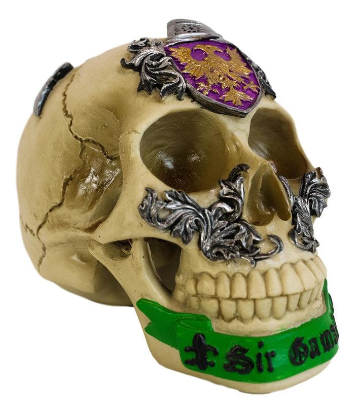 Ebros Gift Matter Britain King Arthur Roundtable Knights Sir Gawain Greenman Skull Statue