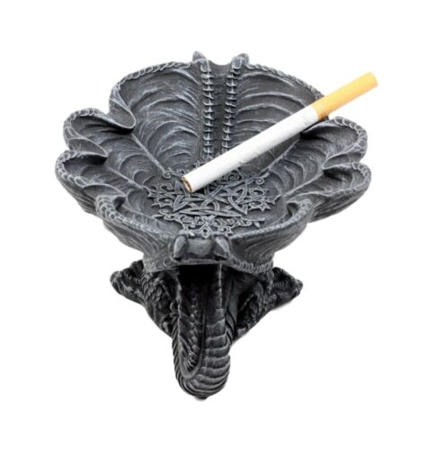 Ebros Gift Medieval Fantasy Large Crouching Dragon Ashtray With Celtic Knotwork Figurine
