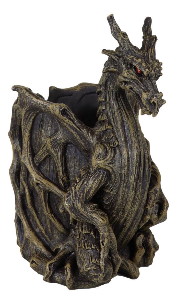 Ebros Gift Medieval Forest Tree Ent Greenman Dendritic Roots Dragon Desktop Pen Holder