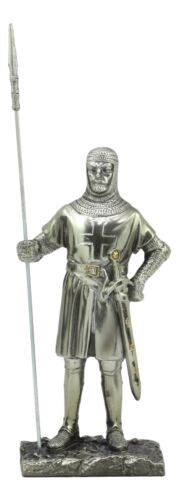 ebros gift Medieval Holy Roman Empire Crusader Pikeman Statue Suit Of Armor Halberdier