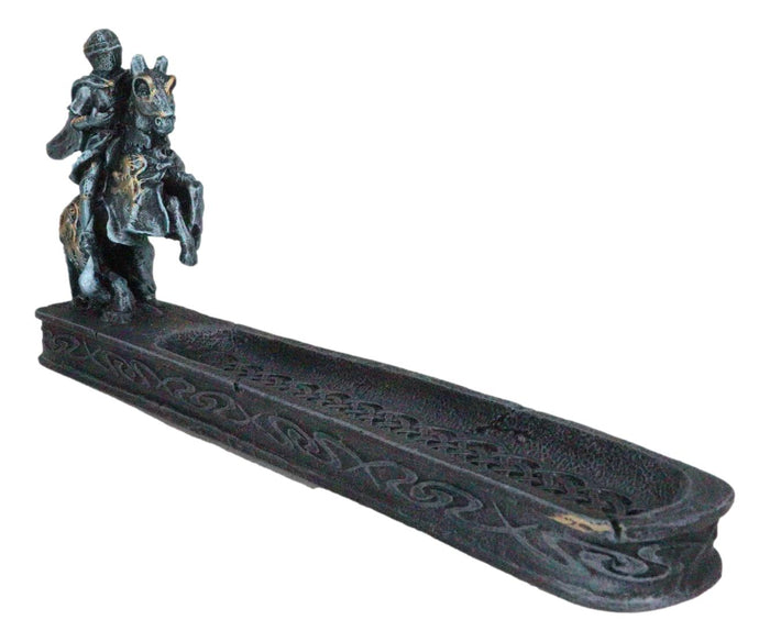 Ebros Gift Medieval Knight Of Chivalry Jousting Champion On Horse Stick Incense Holder