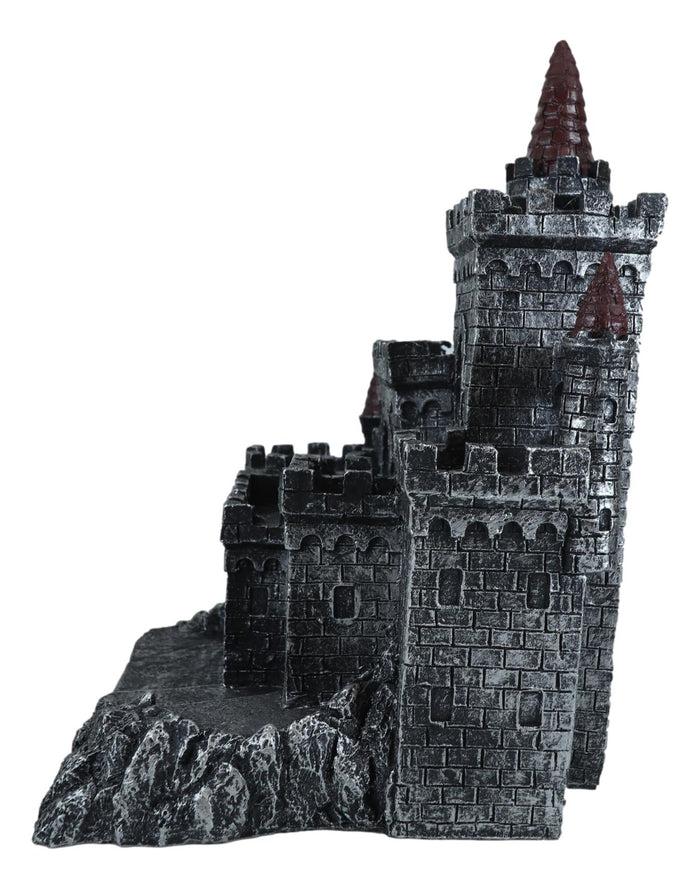 Ebros Gift Medieval Middle Ages Castle Fortress Figurine Statue For Miniature Display Stand