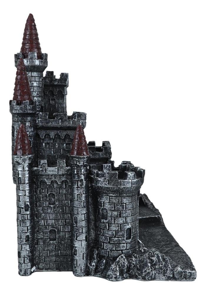 Ebros Gift Medieval Middle Ages Castle Fortress Figurine Statue For Miniature Display Stand
