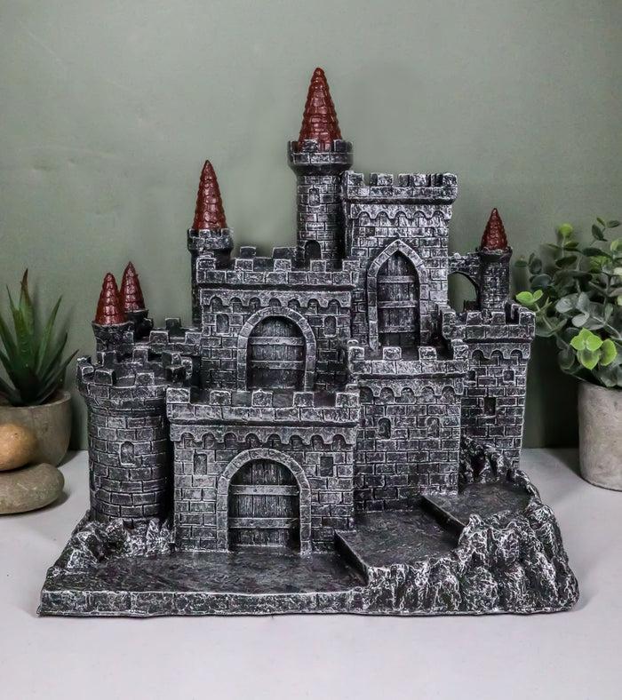 ebros gift Medieval Middle Ages Castle Fortress Figurine Statue For Miniature Display Stand