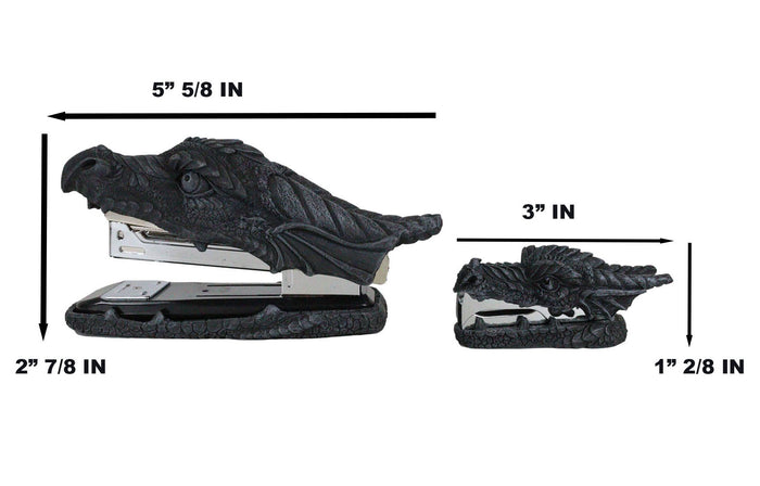 Ebros Gift Medieval Smaug Fire Dragon Head Stapler And Staple Remover Office Desk Decors