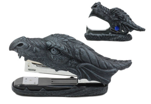 Ebros Gift Medieval Smaug Fire Dragon Head Stapler And Staple Remover Office Desk Decors