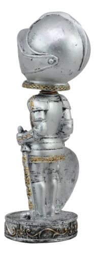 Ebros Gift Medieval Suit Of Armor Crusader Sword And Shield Knight Bobblehead Figurine