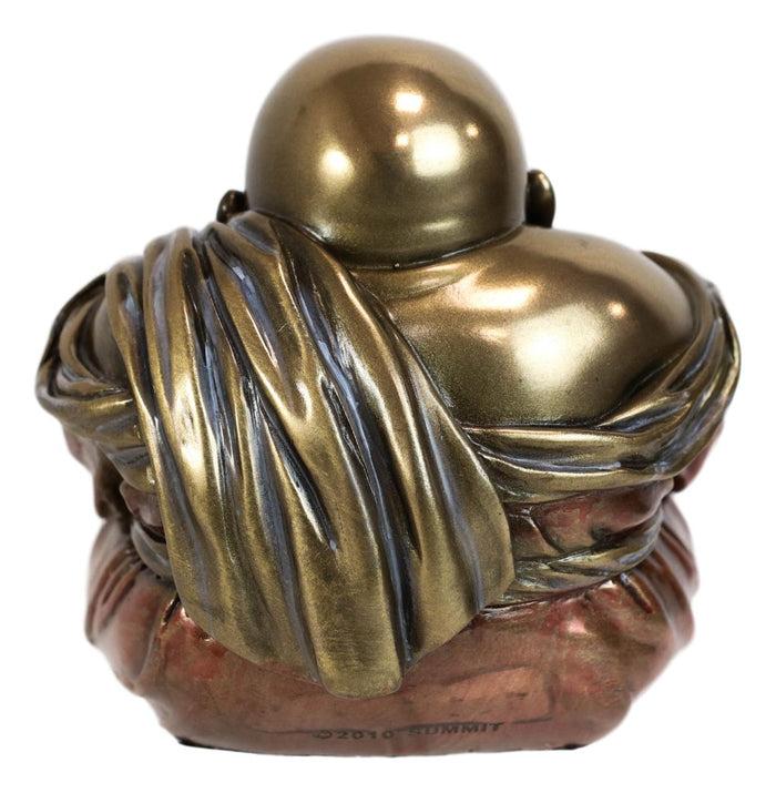Ebros Gift Meditating Praying Hotei Happy Buddha Figurine 4"H Buddhism Feng Shui Statue
