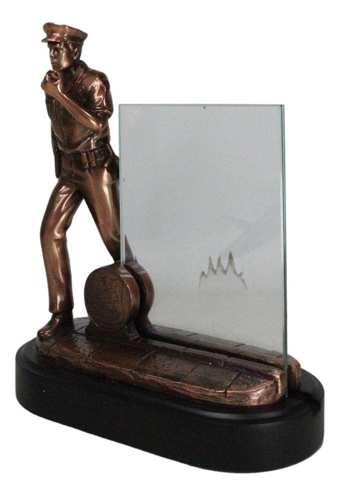 Ebros Gift Men In Blue Police Cop Officer On Duty Picture Frame 4"X6" Photo Figurine