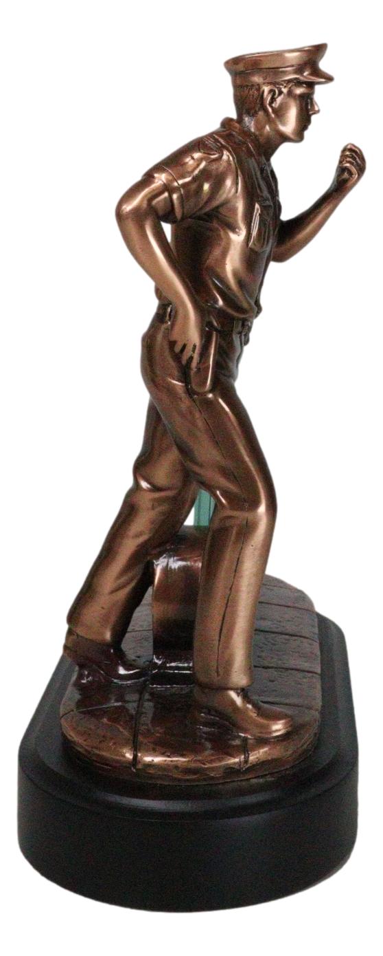 Ebros Gift Men In Blue Police Cop Officer On Duty Picture Frame 4"X6" Photo Figurine