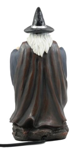 Ebros Gift Merlin The Wizard Large Spellcaster Sorcerer Electric Plasma Ball Lamp Statue