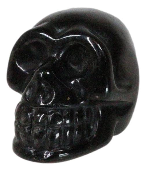 ebros gift Metaphysical Protection Healing Crystal Black Obsidian Stone Mini Skull Figurine
