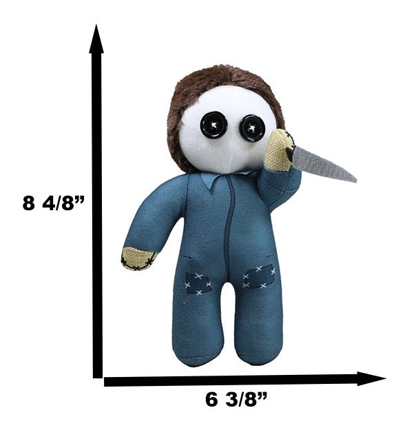 Ebros Gift Michael Myers The Shape Pinheadz Voodoo Stitches Monster Villain Plush Toy Doll
