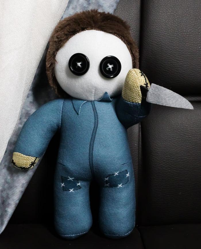 ebros gift Michael Myers The Shape Pinheadz Voodoo Stitches Monster Villain Plush Toy Doll