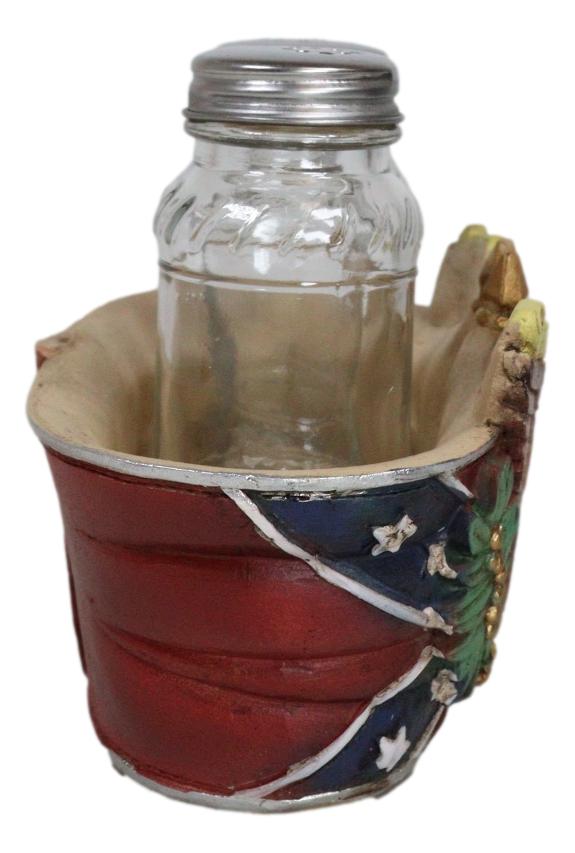 Ebros Gift Military E Pluribus Unum Bald Eagle Crest With USA Flag Salt Pepper Shakers Set