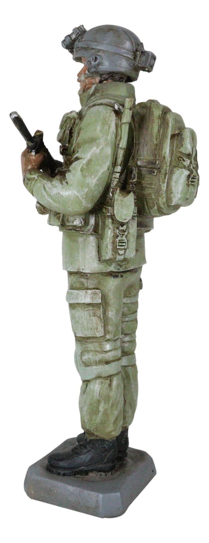 Ebros Gift Military Marine Army Deploy Soldier On Guard With Rifle And Backpack Figurine