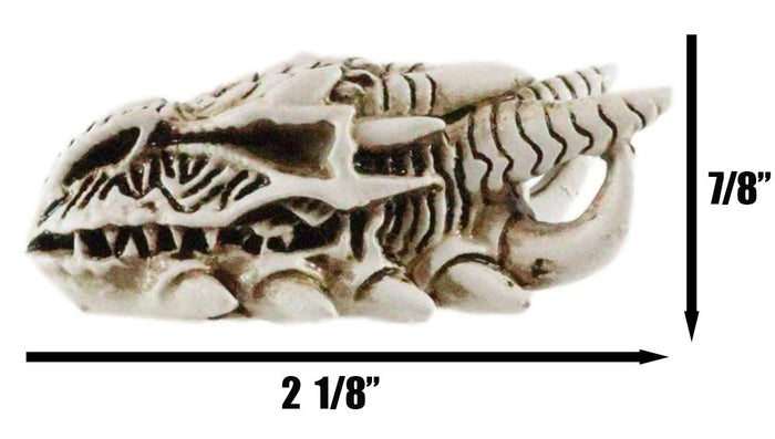 Ebros Gift Miniature Tribal Tattoo Demon Horned Dragon Skull Figurine Fantasy Dragons Lair