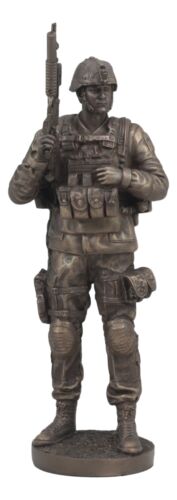 Ebros Gift Modern Military Commando Soldier Statue Desert Army Tactician On Guard Figurine