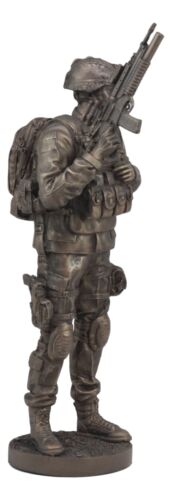 Ebros Gift Modern Military Commando Soldier Statue Desert Army Tactician On Guard Figurine