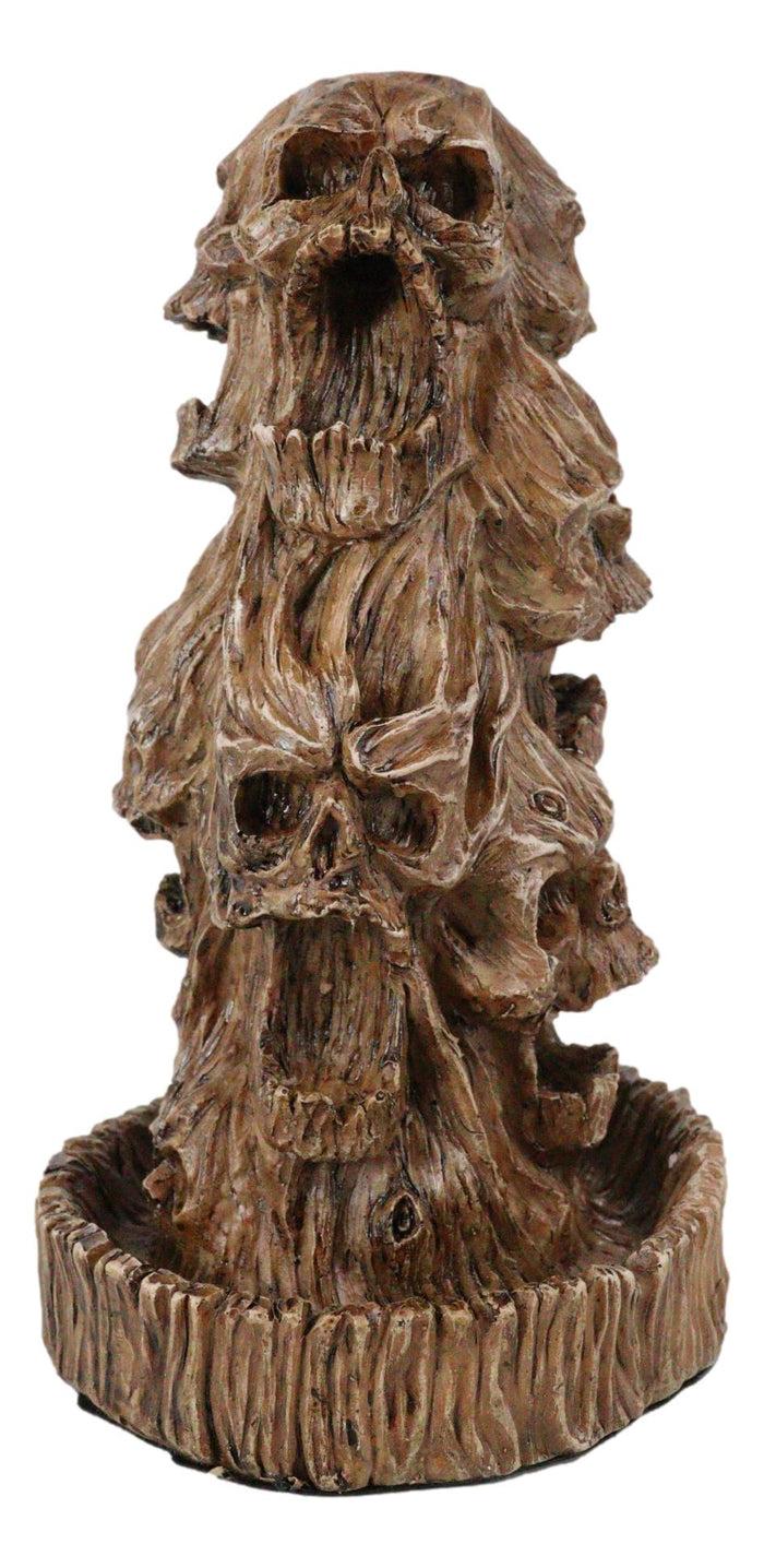Ebros Gift Morphing Screaming Underworld Skulls In Willow Tree Backflow Incense Cone Burner