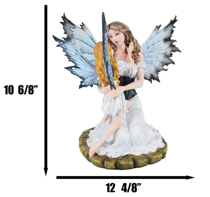 Ebros Gift Motherhood Motherly Love And Affection Fairy Mother Embracing Daughter Figurine