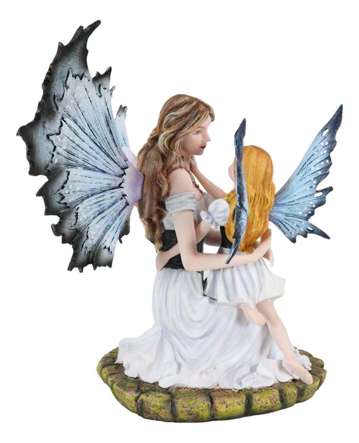 Ebros Gift Motherhood Motherly Love And Affection Fairy Mother Embracing Daughter Figurine