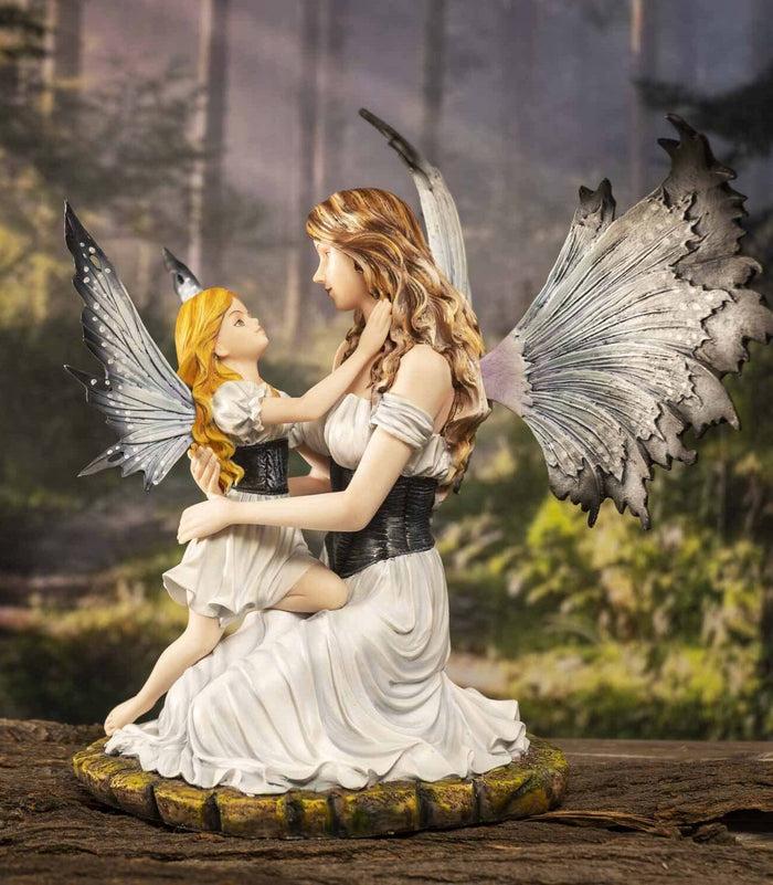 ebros gift Motherhood Motherly Love And Affection Fairy Mother Embracing Daughter Figurine