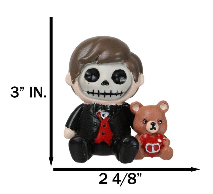 Ebros Gift Mr Furrybones Vampire With Voodoo Bear Teddy Skeleton Furry Bones Figurine