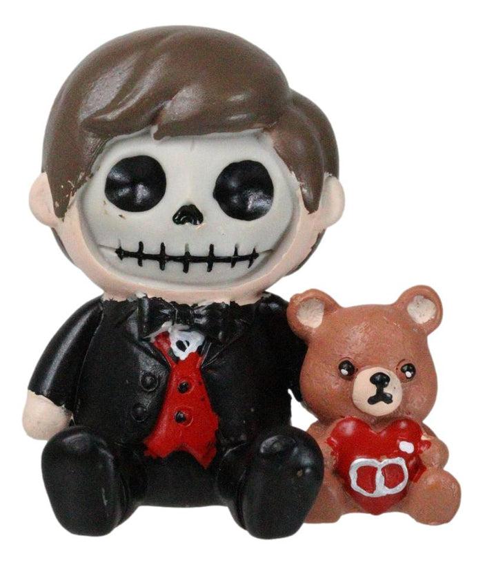 ebros gift Mr Furrybones Vampire With Voodoo Bear Teddy Skeleton Furry Bones Figurine