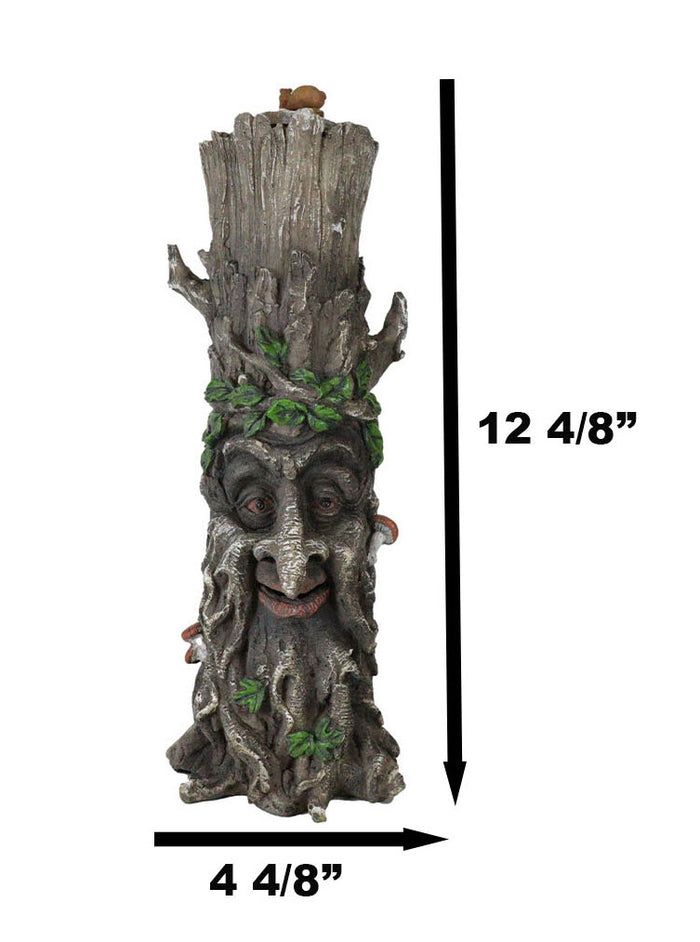 Ebros Gift Mystery Forest Celtic Greenman Tree Man God Ent Stick Incense Burner Figurine