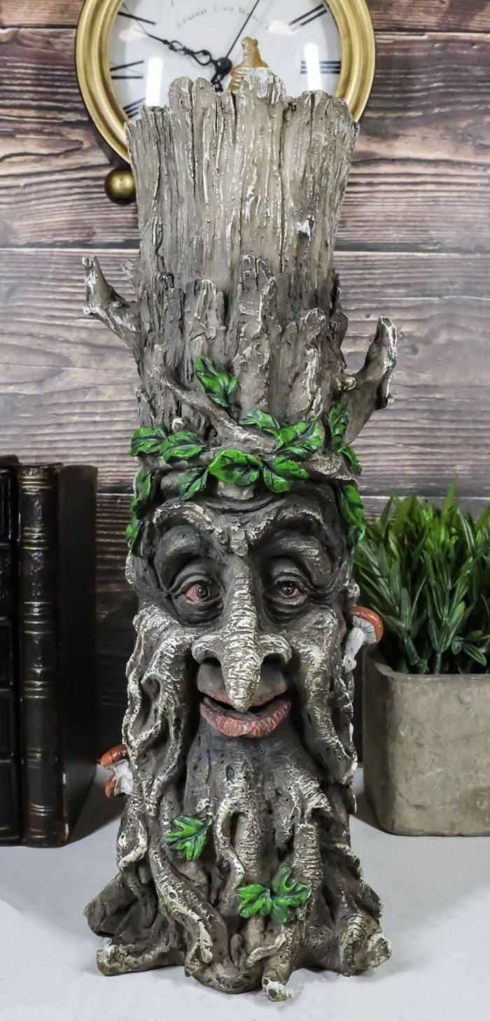 ebros gift Mystery Forest Celtic Greenman Tree Man God Ent Stick Incense Burner Figurine