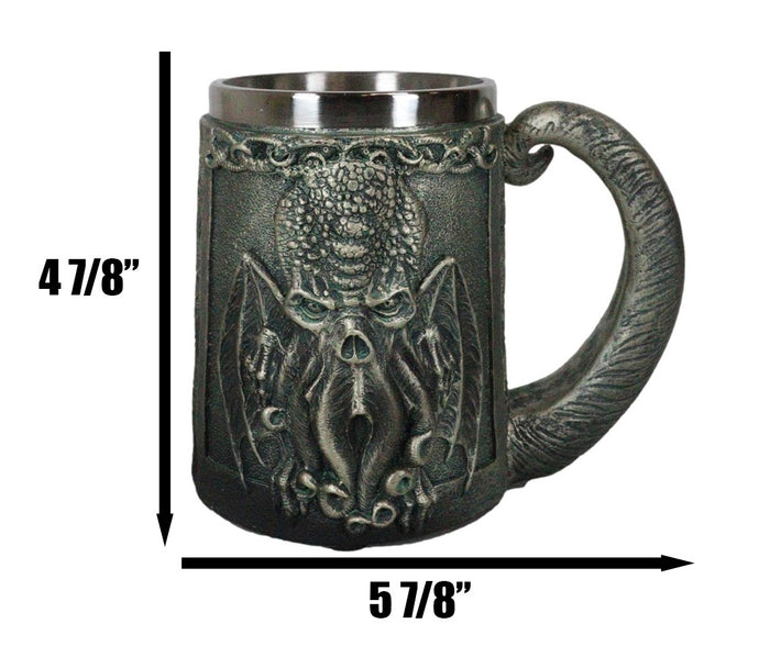 Ebros Gift Mythical Call Of Cthulhu Octopus Kraken With Tentacle Arm Handle Coffee Mug Cup