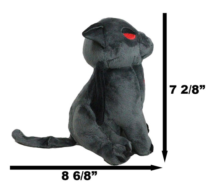 Ebros Gift Mythical Fantasy Legend Dracula Vampire Feline Cat Luxe Soft Plush Toy Doll