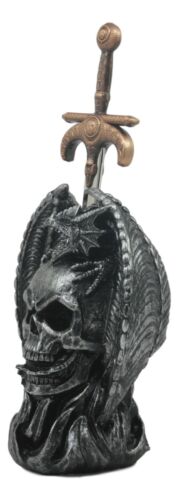 Ebros Gift Mythical Winged Dragon On Skull Base With Blade Of Ragnarok Letter Opener Figure